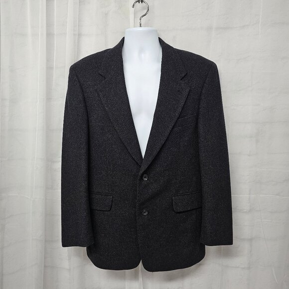 Gianfranco Ruffini Gray Cashmere Blend Blazer Business Preppy 38R